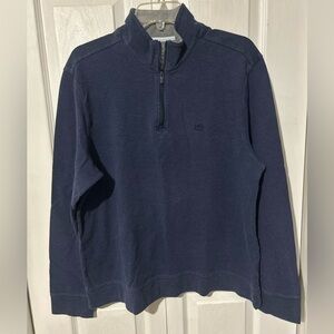Southern Tide Men's Dark Blue half Zip-Up Sweater size L